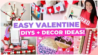 GENIUS + QUICK Dollar Tree Crafts for Valentine's Day! Dollar Store Valentine DIYS & Decor Ideas