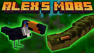 ALEX'S MOBS АНАКОНДА, МУРАВЬЕД, ТУКАН, ГРИВАСТЫЙ ВОЛК - ГАЙД ОБЗОР МОДА НА МАЙНКРАФТ ОБНОВЛЕНИЕ 1.14