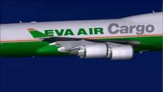 FSX: PMDG 747-400X Queen of the Skies. General Electric engined planes [HD]