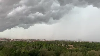 Massive storm in Toronto, Ontario, Canada on 19th July 2020, 1pm