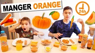 ON MANGE QUE LA NOURRITURE ORANGE PENDANT 24H CHALLENGE