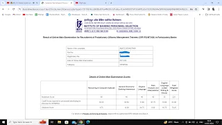 IBPS PO Mains Scorecard after Interview 2023-24 | Don't know what to say.