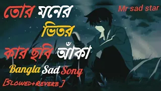 তোর মনের ভিতর কার ছবি আঁকা||Bangla sad song||[Slowed & Reverb]..🥀🥀