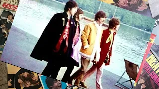 ♫ The Beatles photos walking by the Serpentine in London's Hyde Park 1967