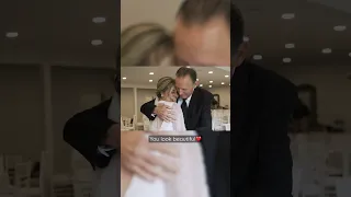 First Look With Father Gets Emotional #shorts #firstlook #wedding #weddingshorts #weddingday