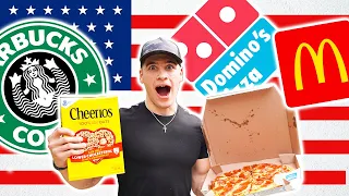 I TRIED THE AVERAGE AMERICAN DIET FOR A DAY! (HOW BAD IS IT???)
