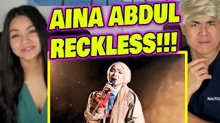 FIRST TIME WATCHING | AINA ABDUL - RECKLESS - MADISON BEER (COVER)