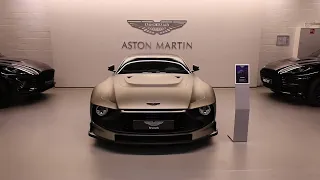 The brandnew Aston Martin Valour supercar at Aston Martin Brussels walkaround. the last V12 AM 1/110