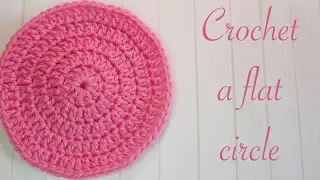 Absolute Beginner Crochet Series Ep 14: How to Crochet a Flat Circle (beginner friendly!)
