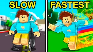 SLOWEST To FASTEST EVER In Roblox Brookhaven..