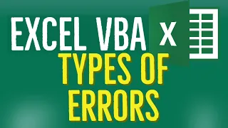Excel VBA Tutorial for Beginners 43 - Types of Errors in VBA for Excel