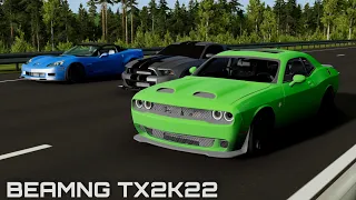 (PC) BeamNG: 𝙍𝙀𝘼𝙇 1320 𝙃𝙄𝙂𝙃𝙒𝘼𝙔 𝙎𝙏𝙍𝙀𝙀𝙏 𝙍𝘼𝘾𝙄𝙉𝙂 𝙂𝙊𝙀𝙎 𝙒𝙍𝙊𝙉𝙂! TX2K22 Roll Racing Vibes! GT500 Vs HCats...