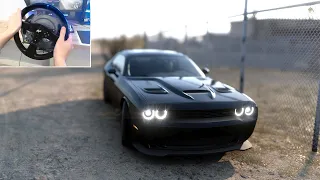 Realistic Driving 1100+ HP Dodge Challenger SRT Hellcat - Forza Horizon 5 | 4K Gameplay