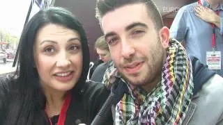 Kaliopi (F.Y.R. Macedonia) meets Kurt Calleja (Malta)