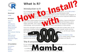 How to install R using Mamba