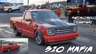 THEY HAVE SO MANY S10s!! S10  INVASION AT SMALL TIRE RUMBLE! AND THEY'RE SUPER FAST!