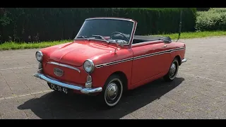 Taking a 1968 Autobianchi Bianchina Convertible for a drive! A true 17HP Italian sports car!