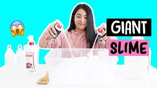 TRYING TO MAKE GIANT FLUFFY SLIME!