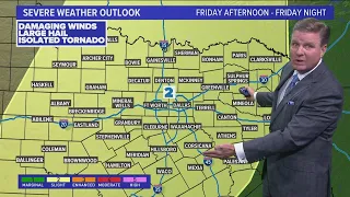 DFW weather: North Texas could see some severe storms on Friday