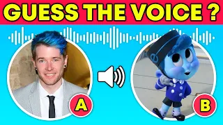 Guess the Youtuber Behind The VOICE | DanTDM, Charli D'Amelio, Preston, JoJo Siwa