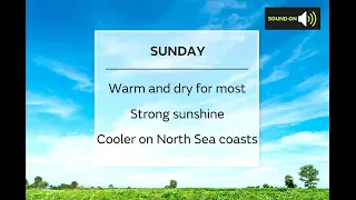 Sunday morning forecast 30/05/21