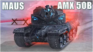 BIG BOSS AMX 50B & MAUS ● WoT Blitz