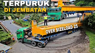 TRAILER BERMUATAN BERAT TERPURUK DI JEMBATAN ‼️DIKAWAL KETAT BERSAMA POLANTAS