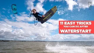 11 Easy Tricks you can do after Waterstart (Kite Tutorial)