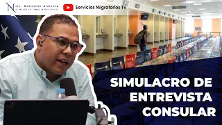 Simulacro de entrevista consulares