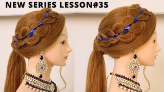 new braid front variation video/ latest trending braids hairstyle / braid hairstyle for wedding