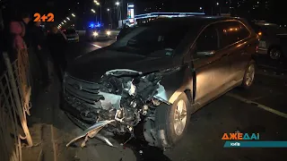 П’яний столичний водій не помітив патрульне авто і ледь не розбив його