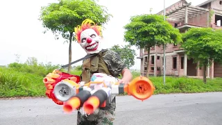 NERF WAR : SWAT Warriors Nerf Guns Fight Leader Organized Crime Mask 2