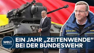 EIN JAHR ZEITENWENDE: Pistorius fordert höhere Rüstungsausgaben für die Bundeswehr