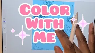 Color W/ Me | Coloring A Page From My Coloringbook | Curlfriends: Summertime Fun | RoShawnda Coulson