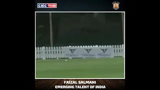 Faizal Salmani -  Emerging young talent of India