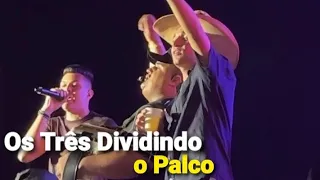 João gomes, Tarcisio do Acordeon e Vitor Fernandes juntos no Palco em Ribeirão Preto SP Pizro 2022