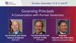 Governing Principals: A Conversation with Former Governors Markell and Taft