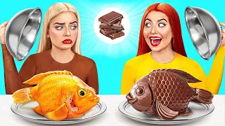 Schokolade vs Echtes Essen Challenge | Lustige Momente von TeenDO Challenge