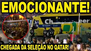 EMOCIONANTE! TORCIDA DO BRASIL INVADE O QATAR E FAZ FESTA NA CHEGADA DA SELEÇÃO PARA COPA