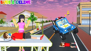 Yuta Patah Kaki😭 Mio Sedih Lihat Yuta Kecelakaan DItabrak Jeep Polisi | Sakura School Simulator