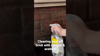 Must try! Cleaning soot off BRICK