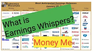 What is Earnings Whispers /  Let's Take a look - great tool for investing.