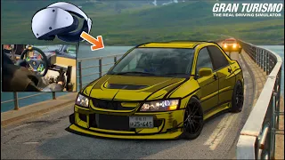 Gran Turismo 7 PSVR2 - AntiLag Lancer Evo 9 600hp Nitrous BUILD vs The WORLD!!