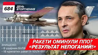 😕🚀 МАСОВАНА АТАКА: 59 цілей. ЗБИЛИ 26. Як відпрацювала ППО? 684 день