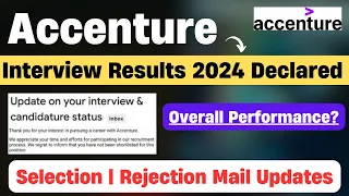 Accenture Interview Result 2024 | Interview Result Declared | Rejection Mail, Selection |Performance