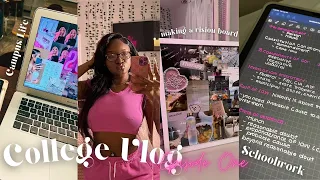 COLLEGE VLOG Ep: 001 | Campus life, doing schoolwork, making a vision board for 2023 & more