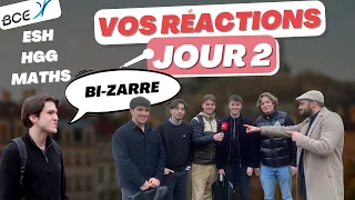 VOS REACTIONS CONCOURS BCE 2024 - 4 ANS DE PREPA !! (ESH/HGG/MATHS)