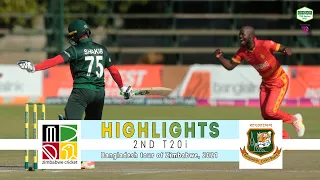 Zimbabwe vs Bangladesh Highlights | 2nd T20i | Bangladesh tour of Zimbabwe 2021