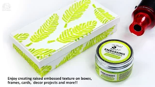 Easy Heat Embossing with Embossing Texture Paste