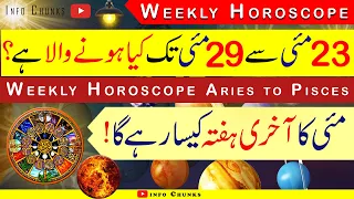 May ka Akhri Hafta | Weekly Horoscope | 23 May to 29 may | Aries to Pisces | Horoscope, ilm e Najoom